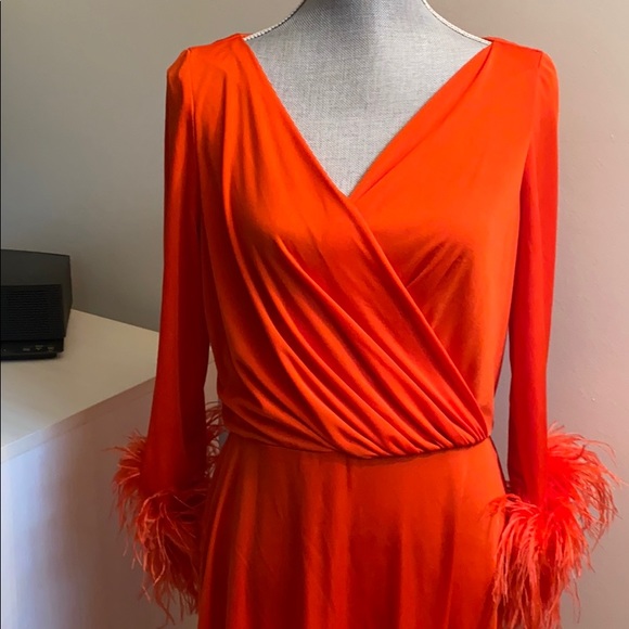 FUN VINTAGE LILLI DIAMOND Gown w Ostrich Feathers - Picture 3 of 16